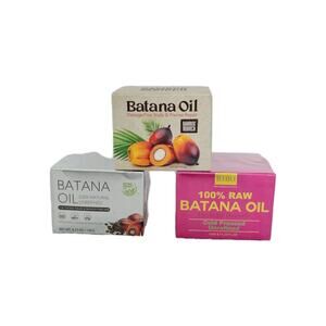 3 Jars 100% Raw Batana Oil for Hair Growth 4 oz Strengthen Nourish NEW SEALED